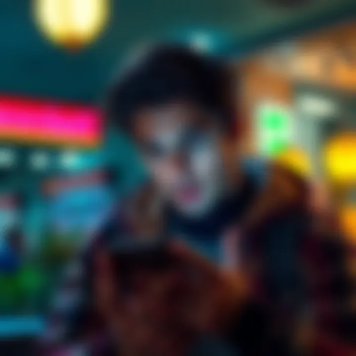 Frustrated customer using Doordash app A frustrated customer looking at their Doordash order on a smartphone, displaying an issue with their food delivery, highlighting refund problems.