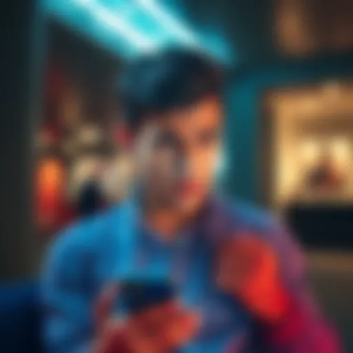 A frustrated customer holding a phone with a confused expression, indicating blocked access to their Revolut account.