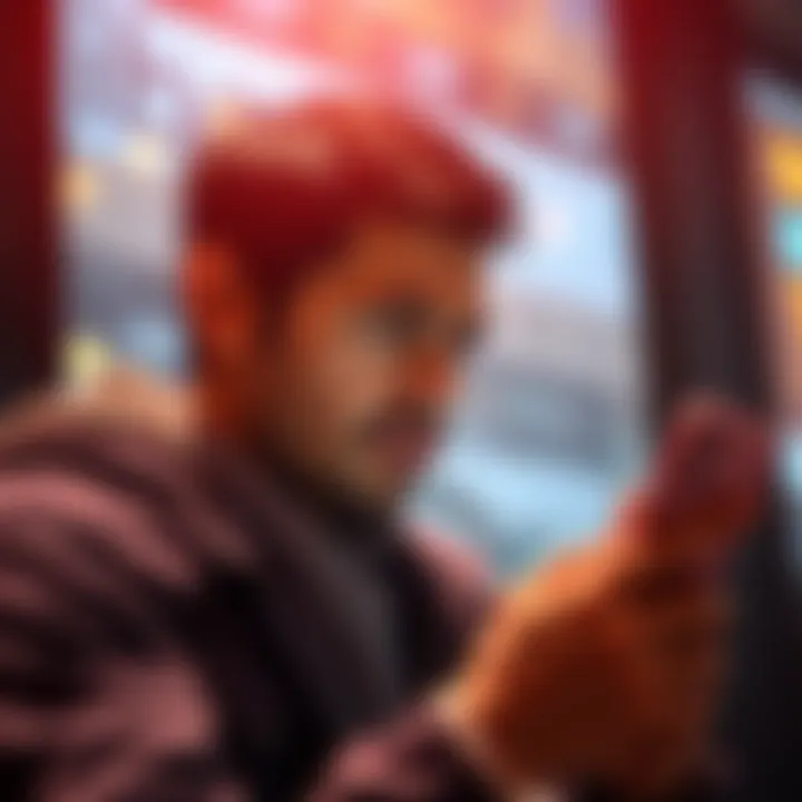 A person showing frustration while using a crypto app on their smartphone, illustrating poor customer service issues