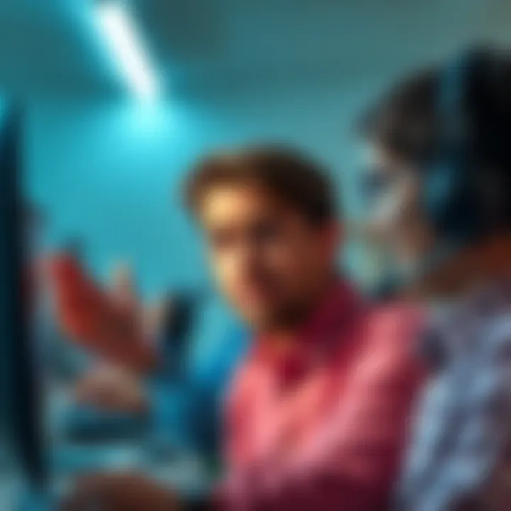 A frustrated customer expressing dissatisfaction during a video call with a support representative, showing visible disappointment and frustration.