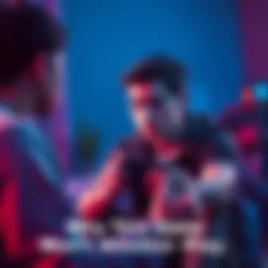 A gamer looking disappointed while playing a video game with a controller in hand and a dark room background.