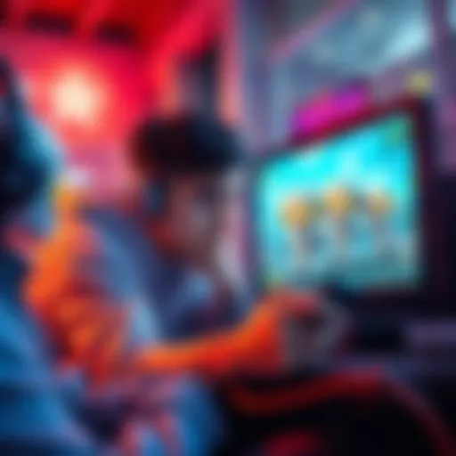 A gamer looking frustrated while playing a minigame, with bot characters appearing on the screen repeatedly.