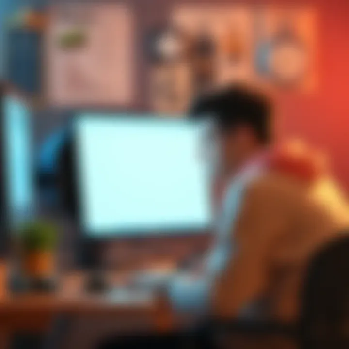 A frustrated gamer sitting at their computer with an empty game screen, looking disappointed after earning 228 parcels without rewards in EatVenture.