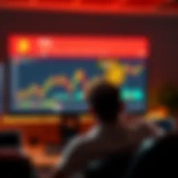 An investor sits in front of a computer screen showing a Bitcoin price chart, looking disappointed and frustrated after missing a buying opportunity.