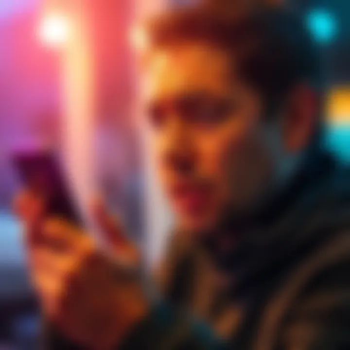 A person looking frustrated while trying to access their app on a smartphone, showing a login error message on the screen