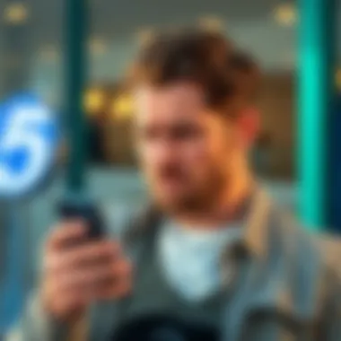 Frustrated man on phone A frustrated man holding his phone, looking upset as he talks about a lost money transfer.