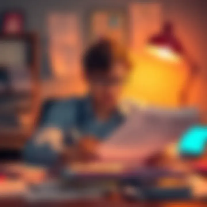 A person sitting at a desk surrounded by paperwork, looking confused and frustrated while checking claims and approvals.