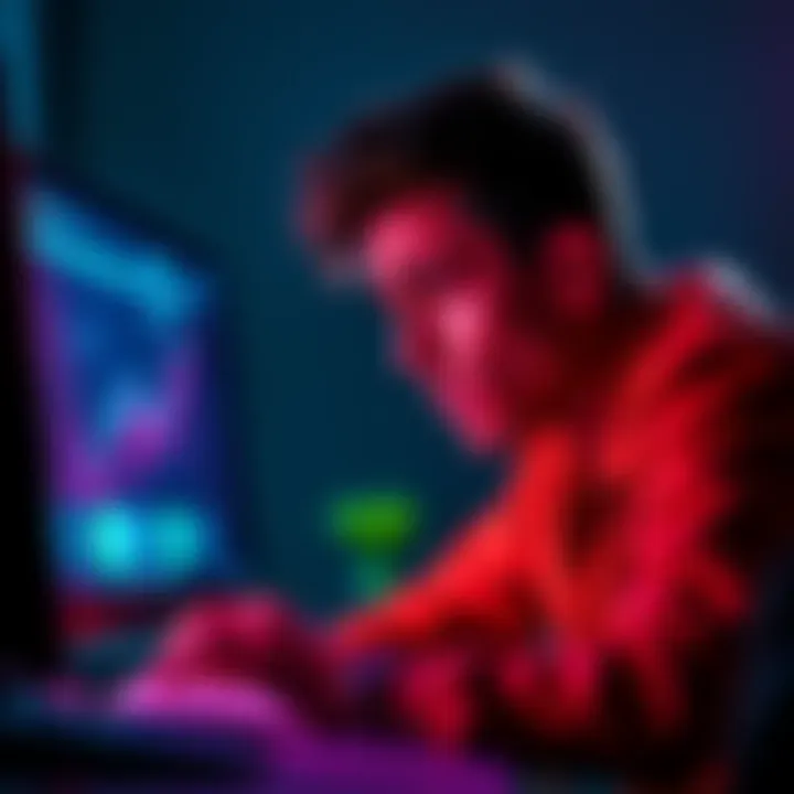 A person appears upset while checking Upland on their computer, symbolizing user frustration with the platform.