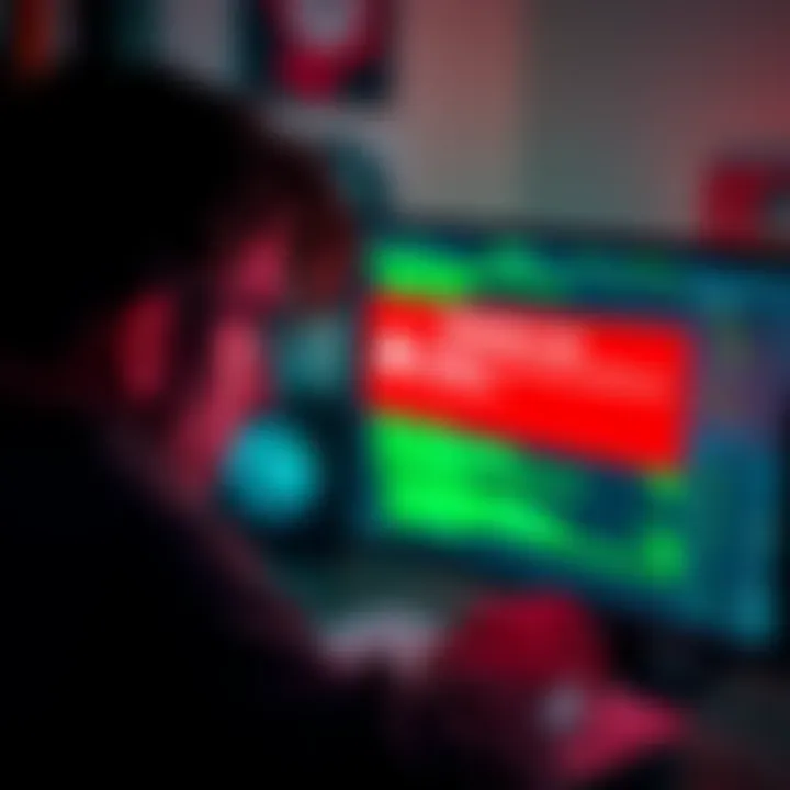 A person looking frustrated at their computer screen, showing a verification loop error message.
