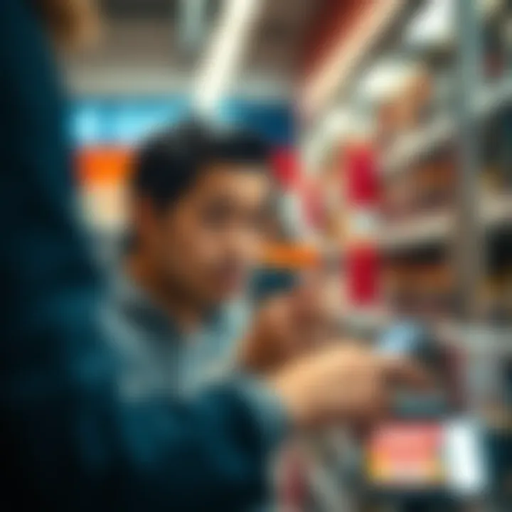 Individual looking concerned while holding a declined Gemini Card at a store checkout