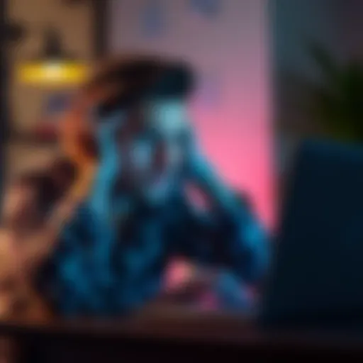 Individual looking stressed while trying to claim staked rewards on a laptop