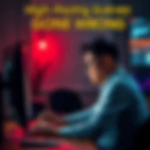 A person looking frustrated while sitting at a computer with survey questions on the screen