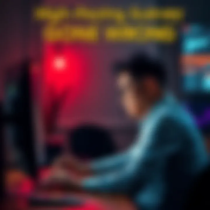 A person looking frustrated while sitting at a computer with survey questions on the screen