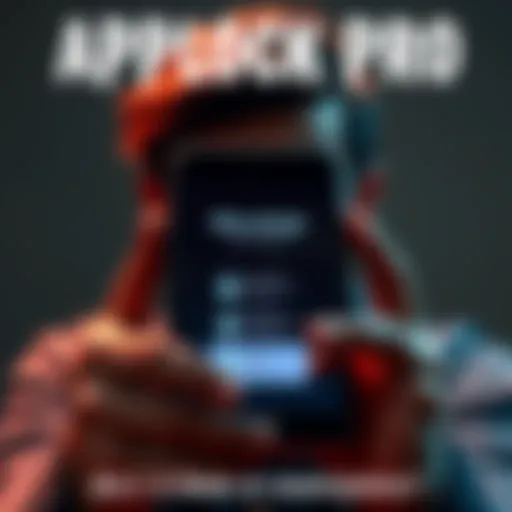 A stressed person holding a smartphone with multiple app lock prompts on the screen, showing frustration over constant unlock requests.