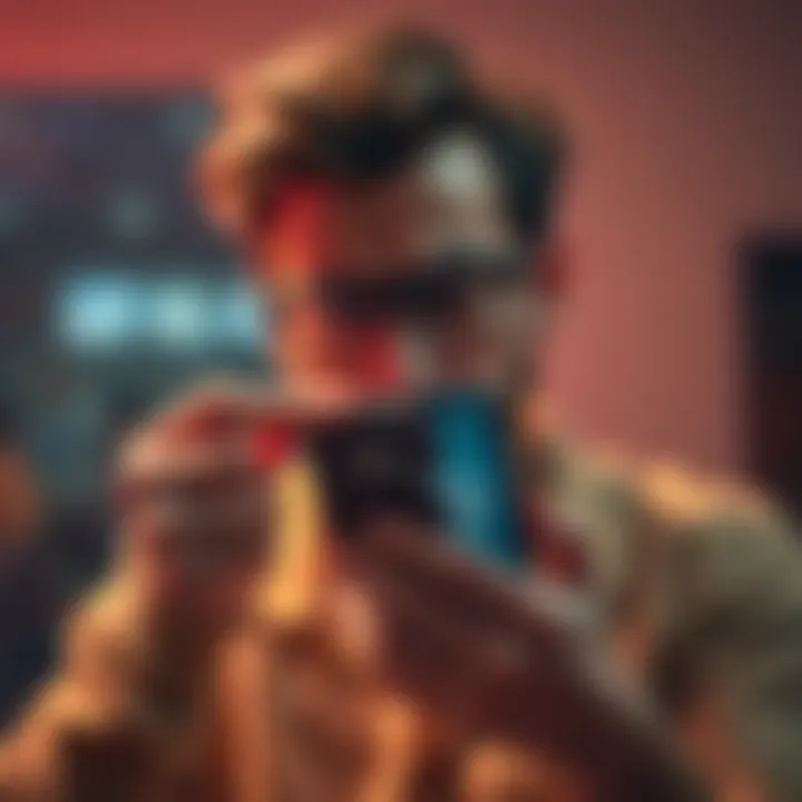 A person looking upset while holding a damaged digital wallet on their phone, expressing frustration over wallet issues.