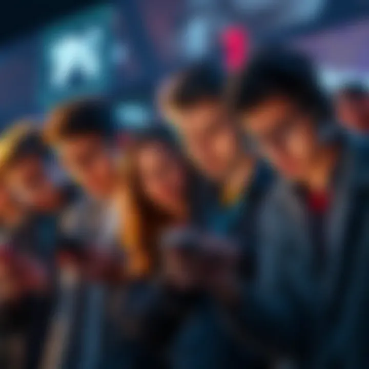 Group of people looking frustrated while checking their phones, representing disappointment in Pi Network's promises