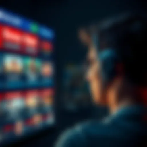 Frustrated Player Watching Ads A person looking frustrated at a screen filled with advertisement prompts, with 'bonus rent' icons appearing, representing issues with ad rewards.