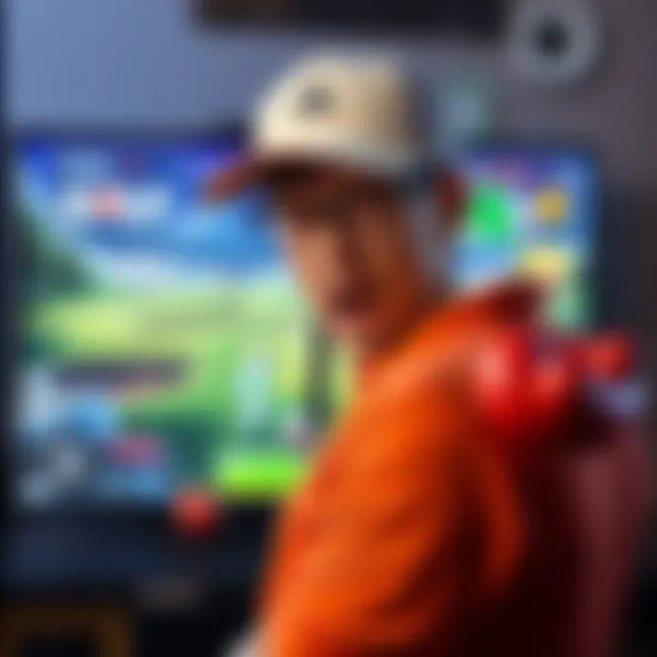 A player showing frustration while playing Atlas Golf on their device due to lag issues