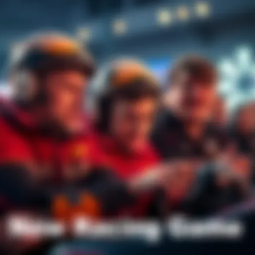 Frustrated players reacting to racing game changes A group of frustrated players discussing a new racing game, showing expressions of disappointment and anger