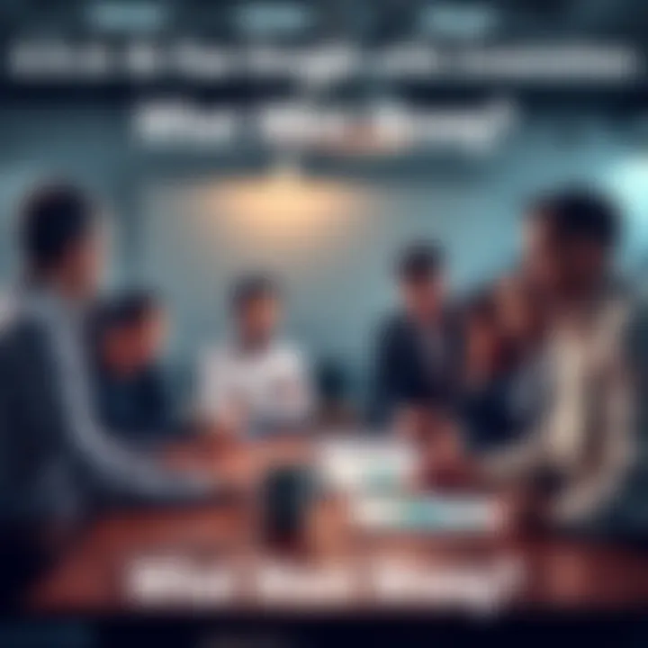 A diverse team of professionals gathered around a table, expressing frustration while reviewing failed project reports and charts, reflecting on 16 years of innovation challenges.
