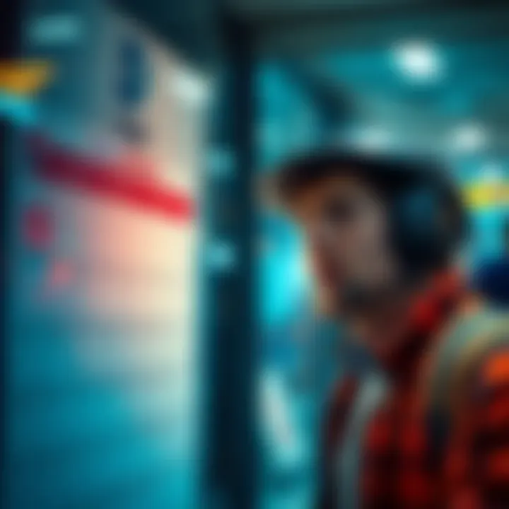 A traveler looks at a calendar with a frustrated expression, symbolizing the long wait for travel rewards.