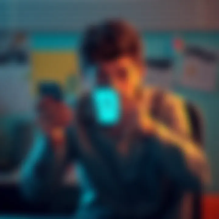 A person sitting at a desk looking confused and stressed while holding a phone showing Binance's verification screen.