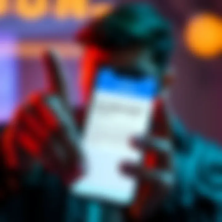 A person looks upset while holding a smartphone displaying the Coinbase app message about account issues.
