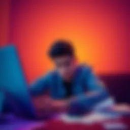 A person looking stressed while trying to access a locked Coinbase account on a laptop, surrounded by papers and a phone.