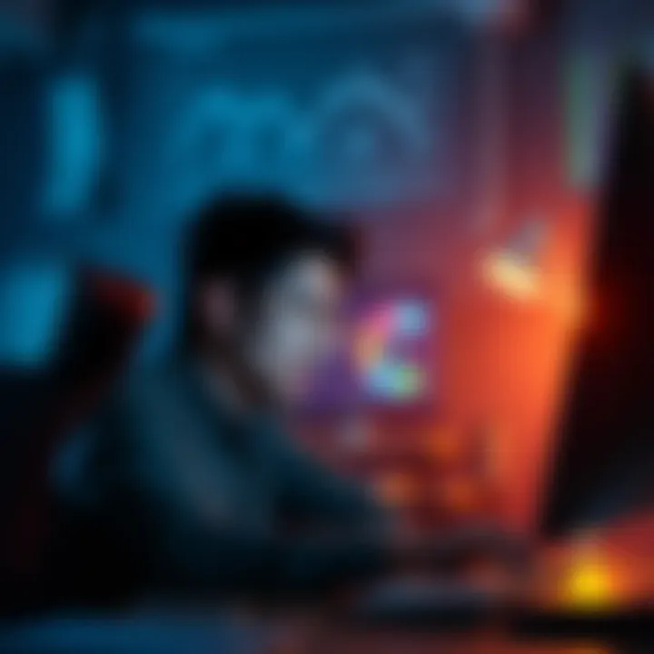 A person looking frustrated while working on a computer, illustrating issues with Revolut's chargeback process and customer support frustrations.