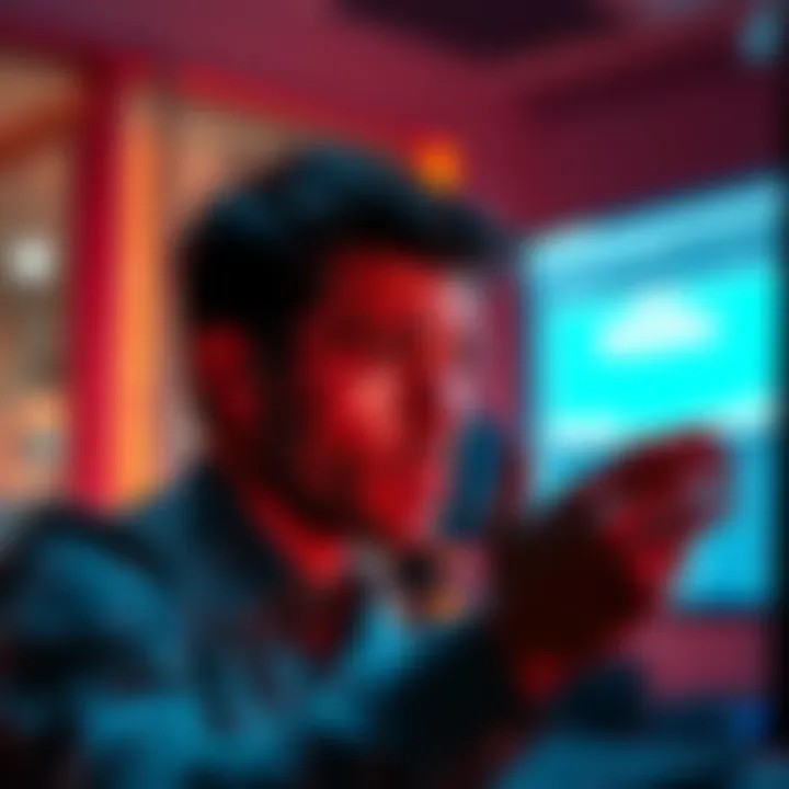 A person looking at a computer screen with a worried expression, showing a pending crypto transaction message.