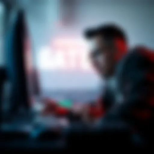 A person looking worried while checking their computer for updates on frozen funds at Gate.io