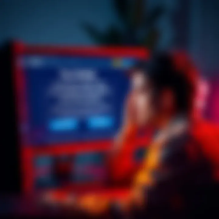 A person looking at a computer screen displaying Koinly's tax lot export issue, showing frustration with payment prompts.
