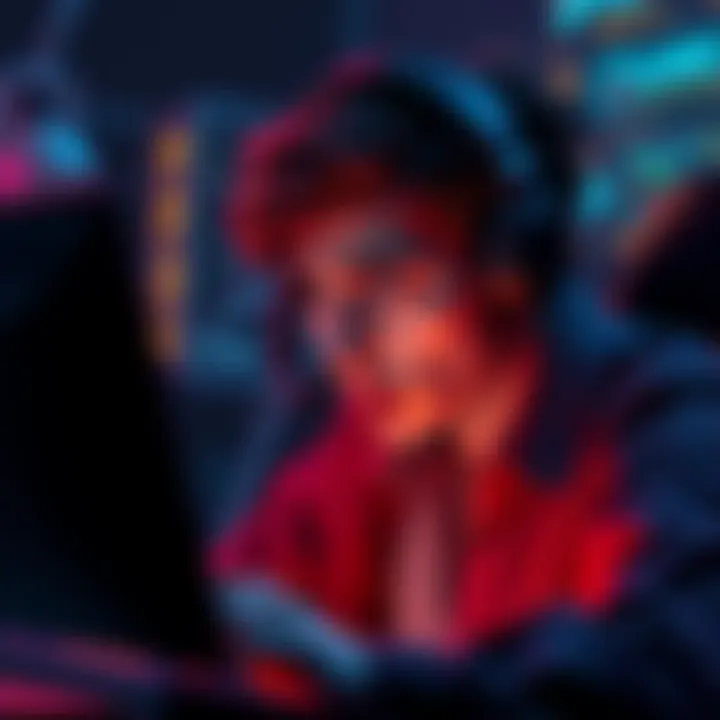 A person looking frustrated while using a computer, displaying dissatisfaction with customer support online.
