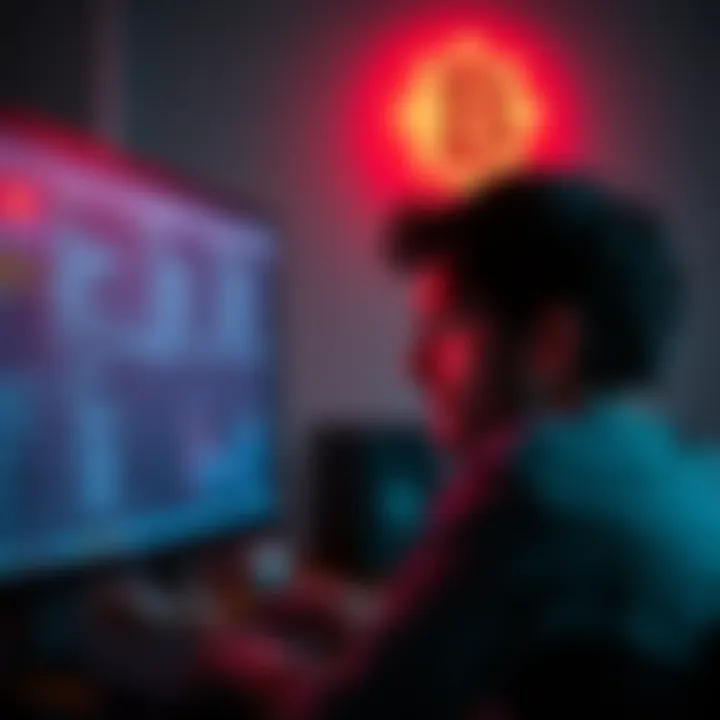 A person looking frustrated at a computer screen with Trezor Suite error messages