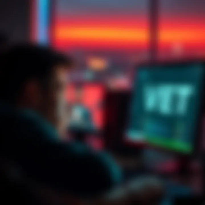 A person looking frustrated at their computer screen while trying to unstake VET on Stargate, with a Ledger device beside them.