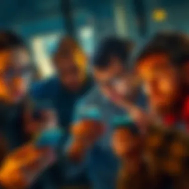 Group of people looking at their smartphones with puzzled expressions, reflecting frustration over the Pi Network's lack of progress.