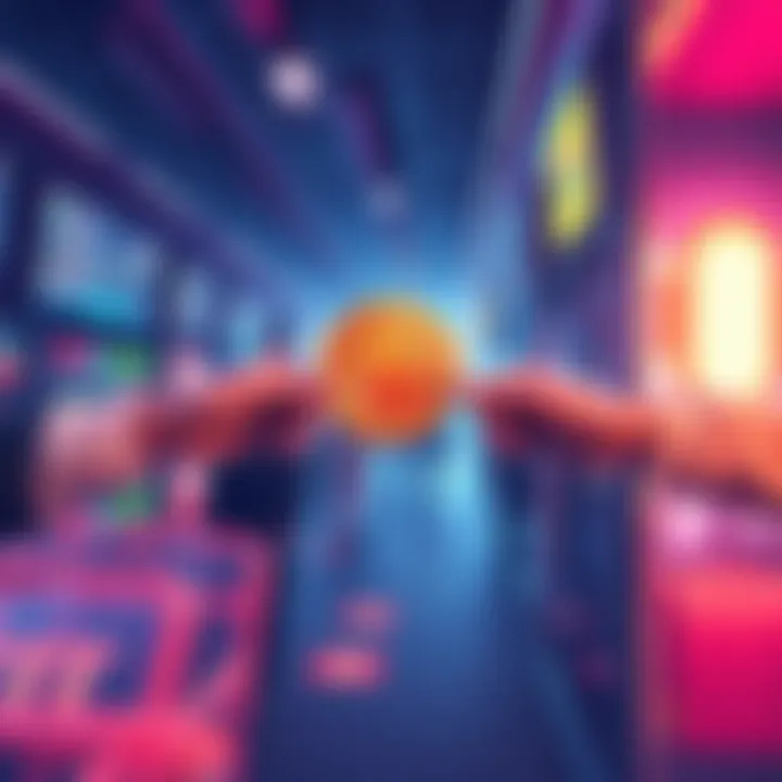 Functional Fungible Tokens Concept Illustration showing functional fungible tokens being exchanged in a digital market, symbolizing ease of transactions and fractional ownership.