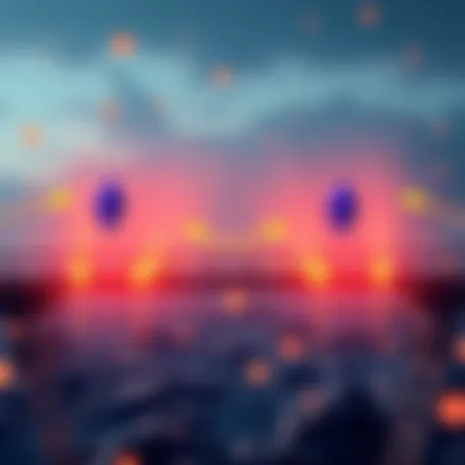 Funds Transfer Between Blockchains A representation of transferring cryptocurrency between Ethereum and Solana using a bridge, with arrows indicating direction and low fee icons