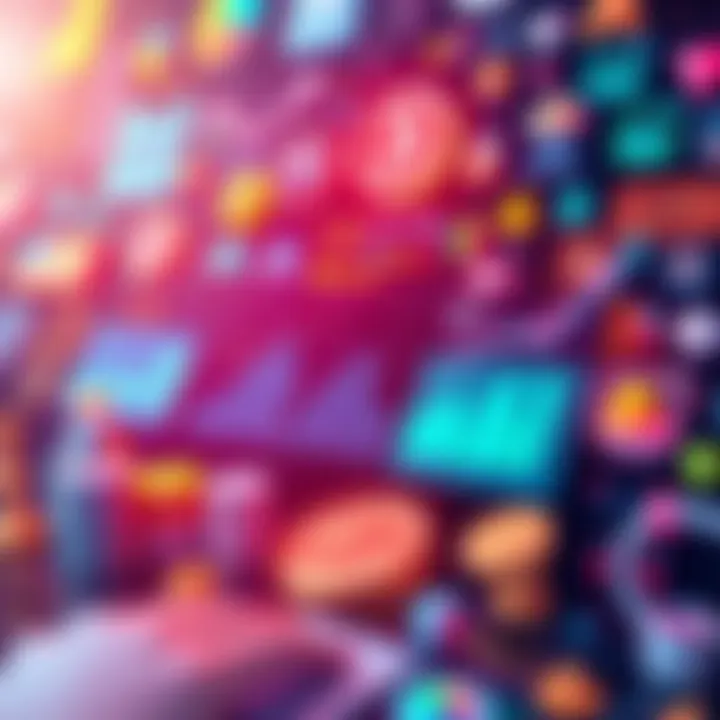 Future Finance Trends A digital illustration showing various financial symbols and technology, like graphs, currency, and blockchain icons, representing the future of finance.