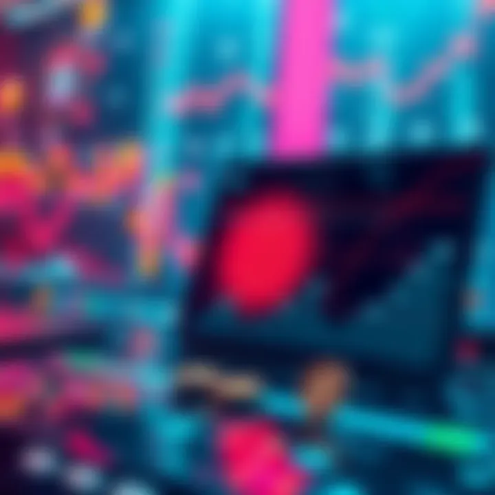 Future of Cryptocurrency A visual representation of digital currency trends in 2025, showing graphs and charts alongside crypto symbols.