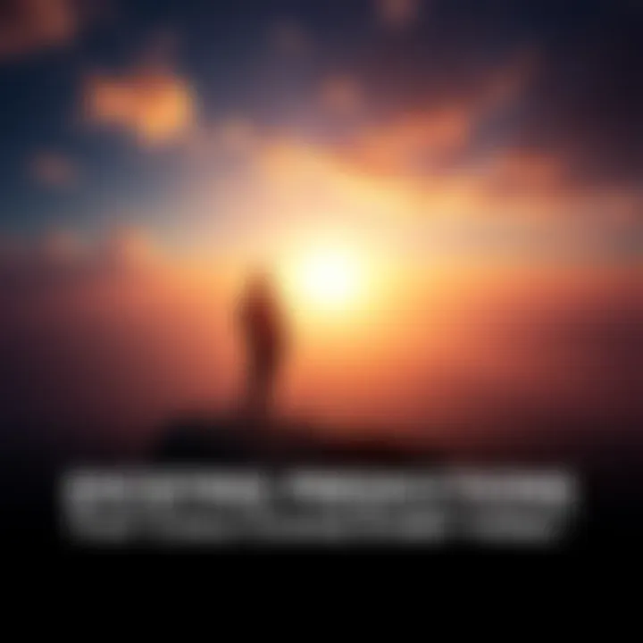 A person looking towards a bright horizon, symbolizing hope and change for the future.