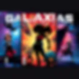 Galaxias Volume 1-3 Covers Covers of Galaxias Volume 1-3 showcasing vibrant designs and characters