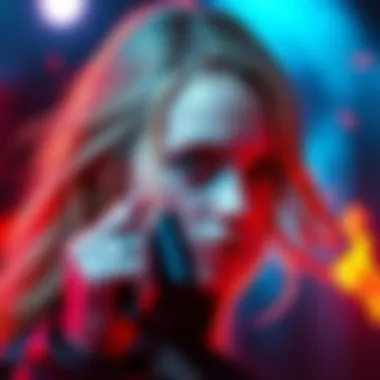 A controversial advertisement for a game showing a young blonde girl, raising concerns among viewers.