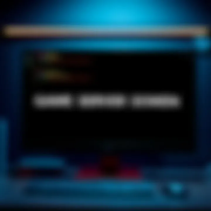 A computer screen showing a black screen with error messages about game servers being down