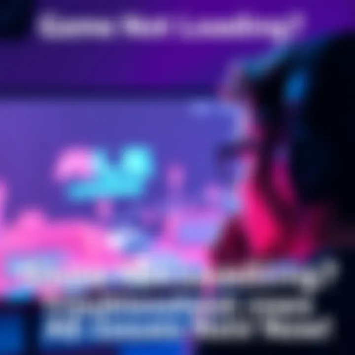 Person looking frustrated at a game on a screen with loading symbols