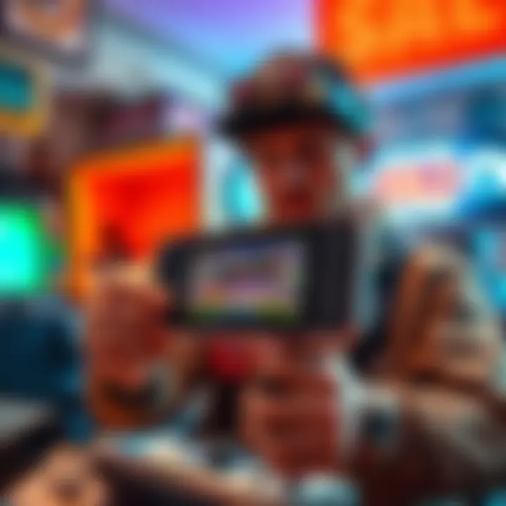 A person inspects a video game found at an estate sale that claims to function as a digital wallet