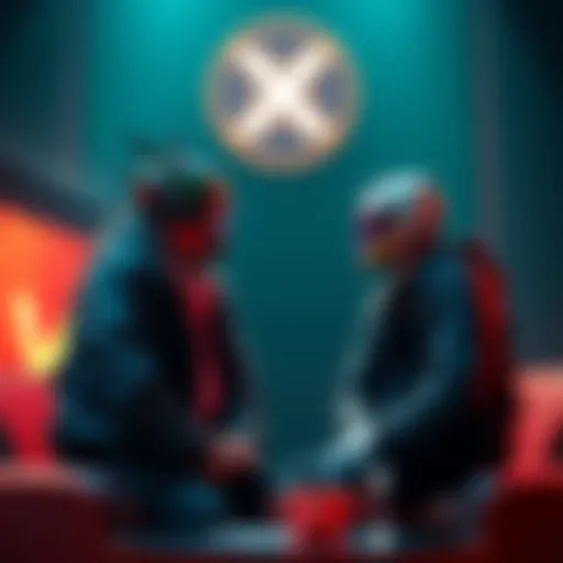 Gemini and KaspaSilver prepare for an interview on platform X, engaging viewers with insights.