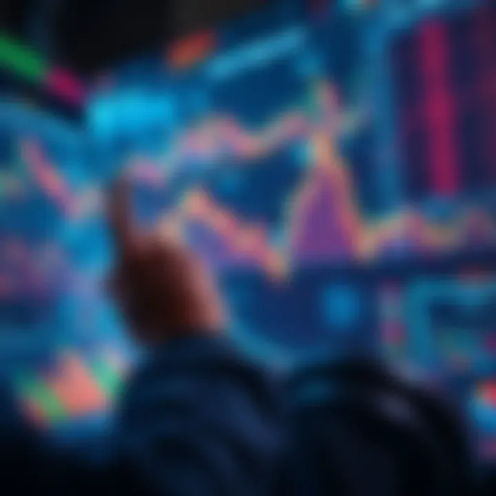 A person analyzing financial graphs and news related to economic changes