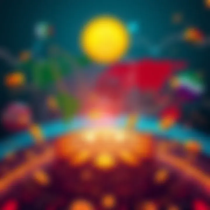 A visual representation of countries competing to acquire Bitcoin, featuring digital currency symbols and maps