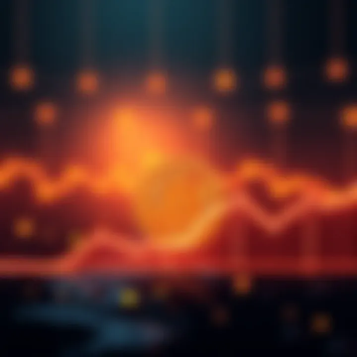 Visual representation of Goldman Sachs logo with a downward graph illustrating Bitcoin's decline